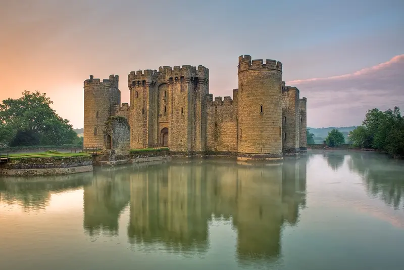 Bodiam Castle: Bodiam Castle East Sussex England UK
