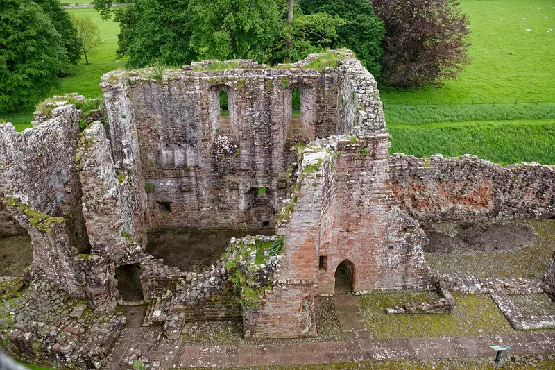 Brougham Castle: Brougham: Brougham Castle, chapel, seen from the Keep