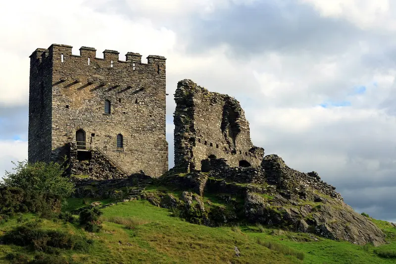Dolwyddelan Castle: Dolwyddelan Castle is a fortress near Conwy, Wales.. Dolwyddelan castle was built by Llywelyn; the old castle nearby may have been his birthplace.