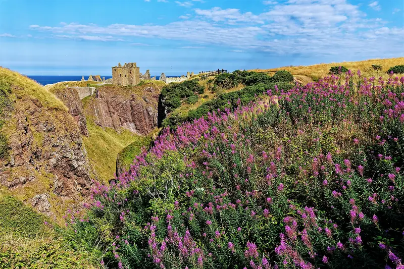 Dunnottar Castle: Dunnottar Castle once housed the Scottish Crown Jewels.