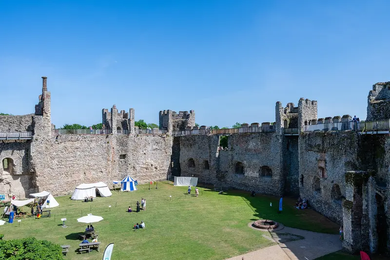 Framlingham Castle: Framlingham Castle, curtain wall in Framlingham, Grade I listed