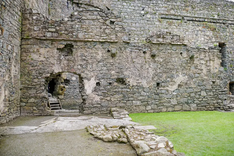 Harlech Castle: Harlech: Harlech Castle, inner ward, east wall of the kitchen