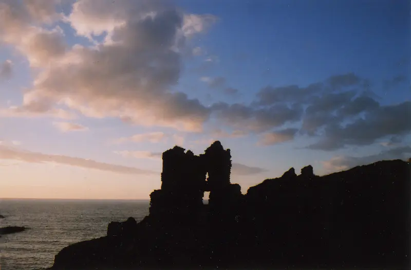 Kinbane Castle: Oisin O'Brien, 2005 Kinbane Castle, Antrim, Northern Ireland.