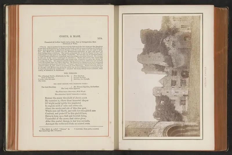Ludlow Castle: Identificatie Titel(s): Gezicht op Ludlow Castle. Ludlow Castle (titel op object) Objecttype: foto bladzijde Objectnummer: RP-F-2001-7-81-5 Vervaardiging Vervaardige