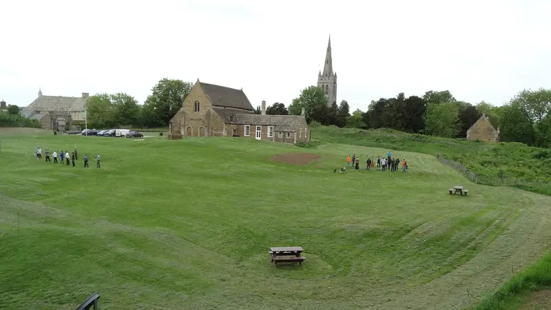 Oakham Castle: Oakham Castle - grounds, archery training course