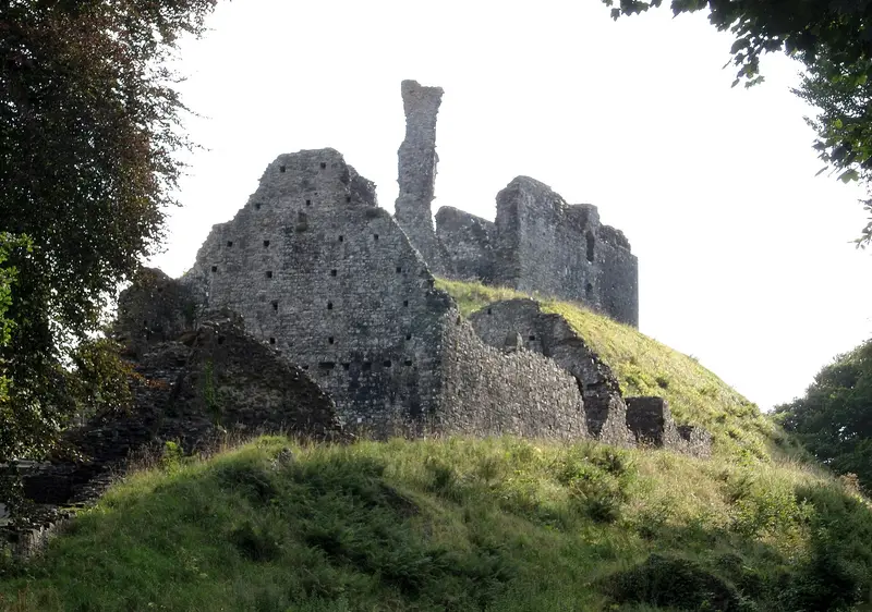 Okehampton Castle: Okehampton Castle motte, South Devon, England