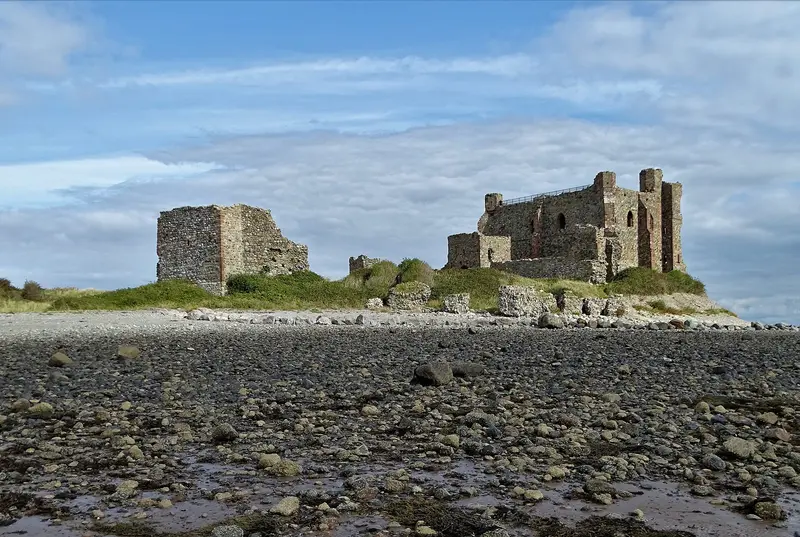 Piel Castle: 14th century Piel Castle seen from the south west