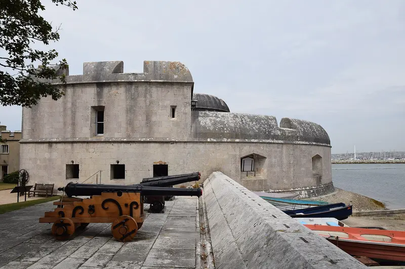 Portland Castle: Portland Castle, Isle of Portland, Dorset, 3 August 2019. Constructed by Henry VIII as an artillary fort in 1539-41 to defend against invasion by France and the Ho