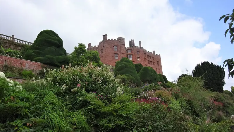 Powis Castle: Powis Castle & garden terraces, Powys, Mid Wales
