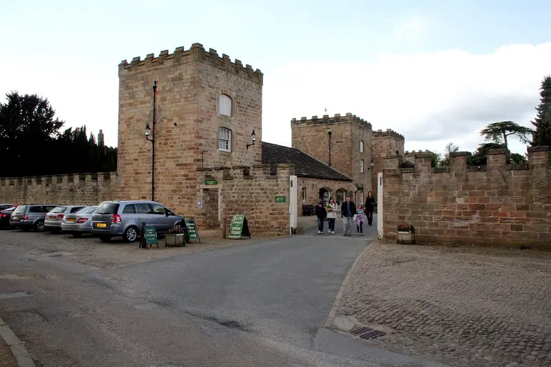 Ripley Castle: Ripley: Castle entrance