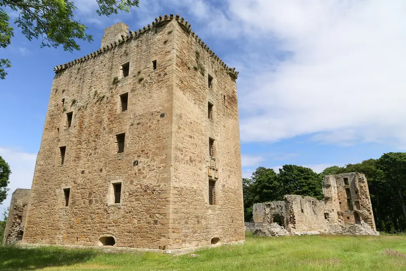 Spynie Palace: The C15th David's Tower - apparently the largest tower house by volume to survive in Scotland.