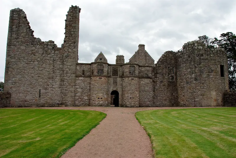 Tolquhon Castle: The front and entrance of Tolquhon Castle