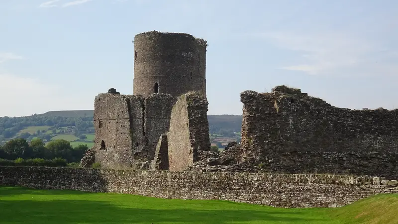 Tretower Castle and Court: Tretower Castle, Powys, Wales. A Cadw property.